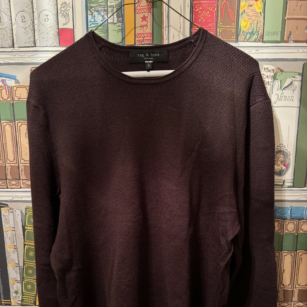Rag and Bone - Brown Wool/Acrylic Sweater - Size L